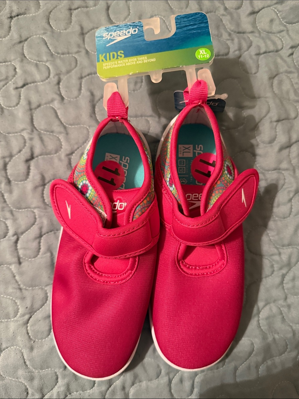 Speedo Kids Pink Water Shoes with Velcro Strap